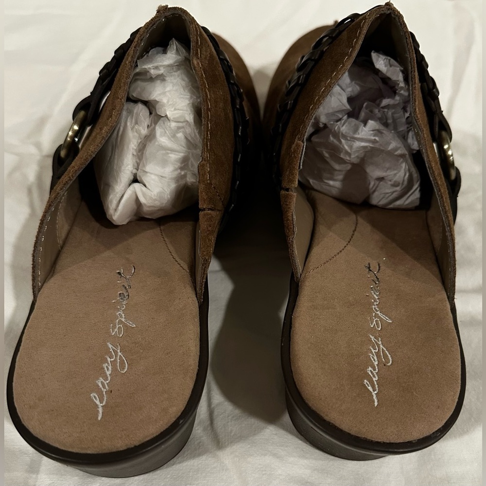 New! Easy Spirit Pierson Brown Mules for Women Size 10 Wide - Picture 4 of 9